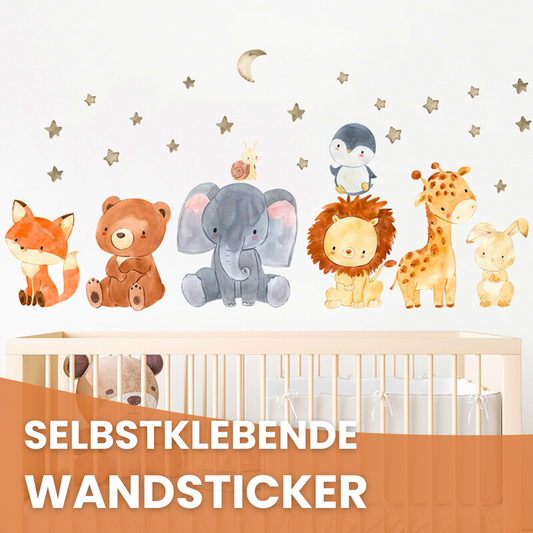 Wandsticker mit niedlichen Tiermotiven – Mach dein Kinderzimmer lebendig!